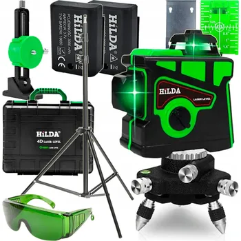 Měřící laser SAMONIVELAČNÍ LASEROVÁ VODOVÁHA HILDA 3D KŘÍŽOVÝ LASER + STATIV 200 cm