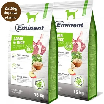 Krmivo pro psa Eminent Dog Lamb & Rice 2x15kg