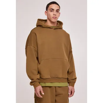 Pánská mikina Acid Washed Hoody summerolive Urban Classics hnědá 2545397