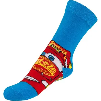 Dámská móda Bellatex Ponožky dětské Auta 2 Modrá,Červená, rozměr 31-34