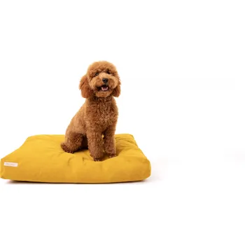 Pelíšek pro psa NORITA Ortopedický pelíšek pro psy Aquaclean - žlutá Velikost pelíšku: S (75 x 60 x 10 cm)