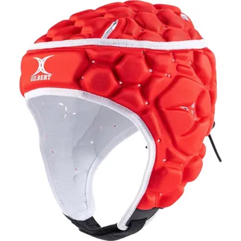 Cyklistická přilba GILBERT Rugby helma Gilbert XP 250 BÍLÁ|ČERVENÁ