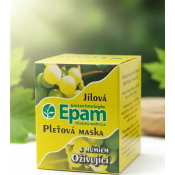 Pleťová maska EPAM tibetská medicína Oživující s mumiem - pleťová jílová maska Epam 110 g