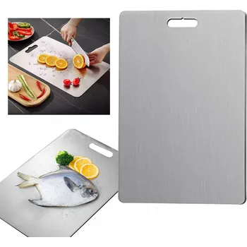 Obraz PRKÉNKO NA KRÁJENÍ Z NEREZOVÉ OCELI OBOUSTRANNÉ ROBUSTNÍ HYGIENICKÉ 39X28 CM