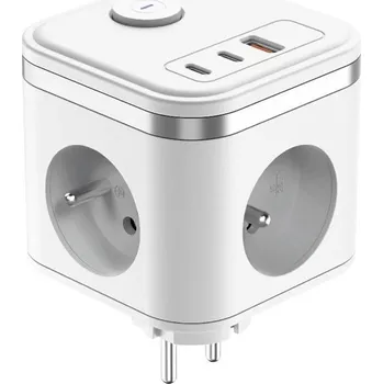 Napájecí kabel Prodlužovací Kabel Viking Technology 0 m 3 ks bílá