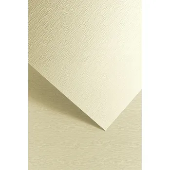 Barevný papír Ozdobný karton A4 Atlanta krémový Galeria Papieru 230g 20 listů