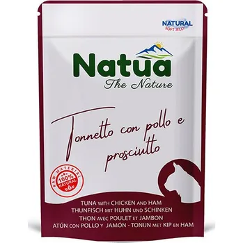 Krmivo pro kočku Natua Cat Adult - Filety z tuňáka, kuřete a šunky 70g