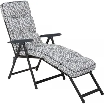 Zahradní lehátko Polohovací zahradní lehátko Lena Lounger Black Edition H039-06PB PATIO 462307