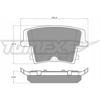 Zavěšení kol 1572/TOM BRZDOVÉ DESTIČKY CHRYSLER 300C 04-12 ZADNÍ TOMEX BRAKES