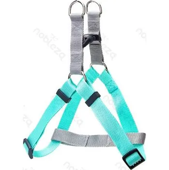 Postroj pro psa Postroj Nobleza dvoubarevný XS (š.1,0 cm x d.20-40 cm) Barva: Tyrkysová