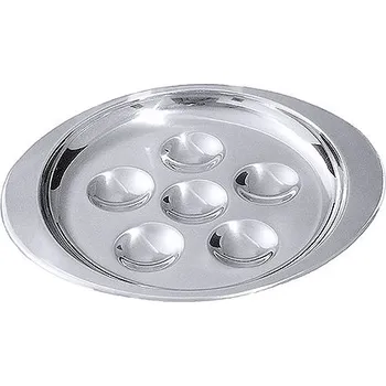 CONTACTO Talíř z nerezové oceli na 12 šneků, průměr 180 mm | CONTACTO, 38/012