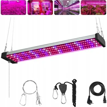Osvětlení pro růst rostliny LED Lampa pro Pěstování Rostlin s Plným Spektrem 192 LED UV 50CM