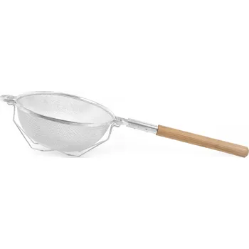 Cedník a síto TECHNICA Síto o průměru 310 mm, s dřevěnou rukojetí, z pozinkované oceli | TECHNICA, Silver Line