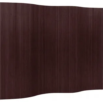Paraván VidaXL 241669 Bambusová Paraván 250 x 165 cm tmavě hnědá