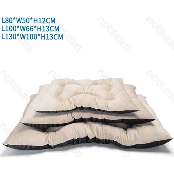 Pelíšek pro psa Polštář sametový Nobleza Bone béžový 3 velikosti S/M/L (80-130 cm) Velikost: M