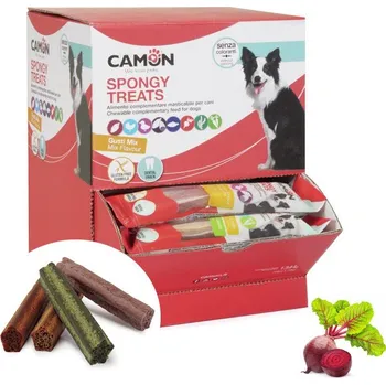 Pamlsek pro psa Camon Dental Dog Spongy Treats Tyčinka - batáty, kuře a červená řepa 28g