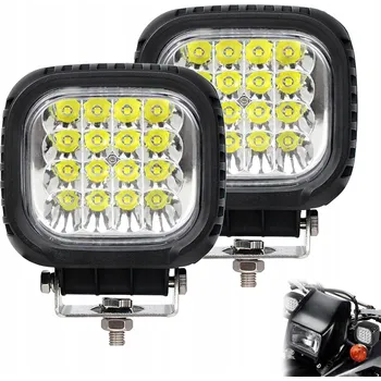 2 KS PRACOVNÍ HALOGENOVÁ LAMPA 16 LED 48W 12V/24V REFLEKTOR