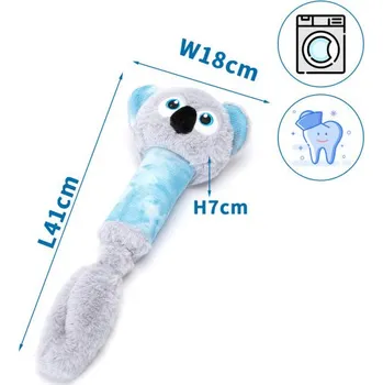 Hračka pro psa Plyšová hračka Nobleza - Medvěd na tyčce 41 cm