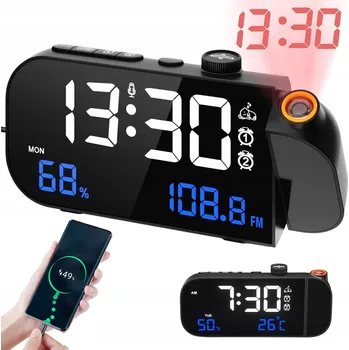 Hodiny Stolní hodiny Bedee černé 17,8 cm