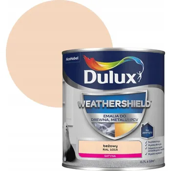 univerzální barva Dulux Weathershield email na dřevo, kov a PVC béžová RAL 1015 0,7l
