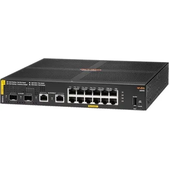 Switch Aruba 6000 12portový přepínač s PoE Class 4 a 2× SFP (139 W)