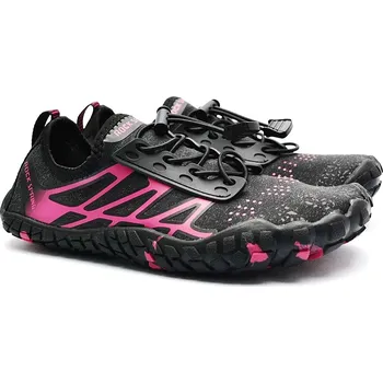 Chlapecké polobotky Barefoot ROCKSPRING ALEX black/fuxia Velikost: 36