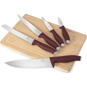 Kuchyňský nůž Berlinger Haus Leonardo Collection BH-2965 (6 ks) bordó