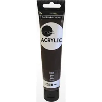Vodová barva Daler-Rowney Barva akrylová Simply 75 ml, Brown