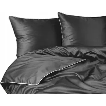 Povlečení Sada povlečení 160 x 200 cm Pure Collection šedá, 3 díly, satén