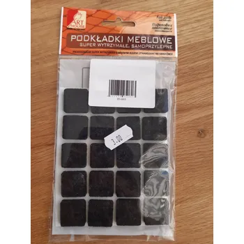 Podložka pod nábytek Filcové podložky pod nábytek 20 x 20 mm černé