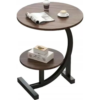 Konferenční stolek Dvojitý konferenční stolek kulatý boční odkládací stolek do obýváku rohový