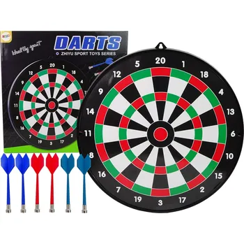 Terč s magnetickými šipkami 6 kusů