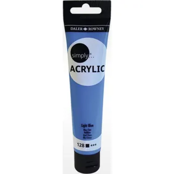 Vodová barva Daler-Rowney Barva akrylová Simply 75 ml, Light Blue