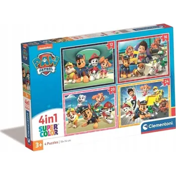 Puzzle Clementoni 21513 Puzzle 4v1 Tlapková patrola Super Color 3+
