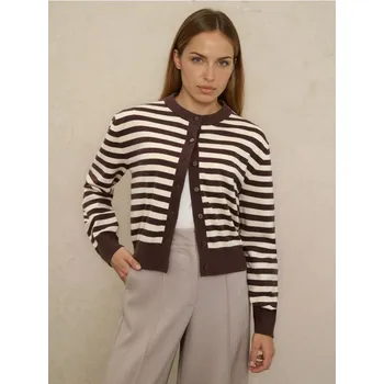 Dámské oblečení Sinsay - Pruhovaný svetr s příměsí viskózy - vícebarevná - 531GZ-MLC - 531GZ-MLC-M