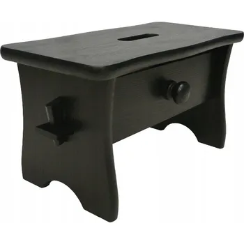 Taburet Taburet Arms-Kutek černý, 24 cm