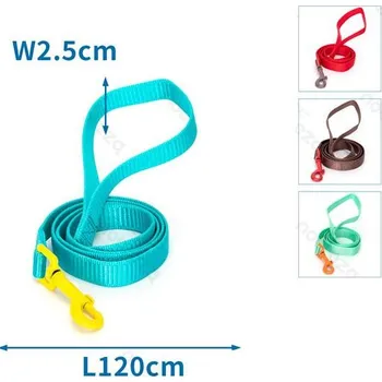 Vodítko pro psa Vodítko Nobleza kostičkové Neon L (š. 2,5 cm x d. 120 cm) Barva: Hnědá