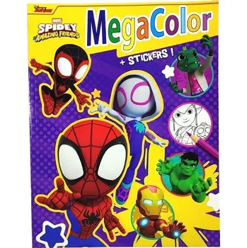 omalovánky Omalovánka Spidey a jeho úžasní přátelé 128 stran + arch nálepek