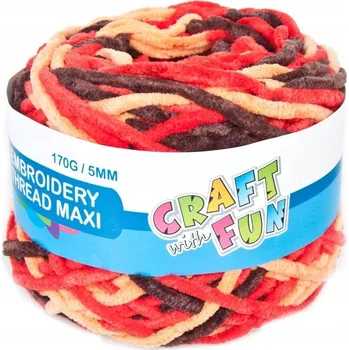Příze Dekorační vyšívací příze (mulinka) giga červená mix CRAFT WITH FUN 463452