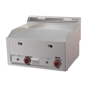 Kuchyňský gril Grilovací deska 65x48 plynová durable chrom hladká bez podestavby | REDFOX - FTHC 60 GL