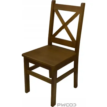 Jídelní židle DŘEVĚNÁ ŽIDLE, barva dub, křížek PX