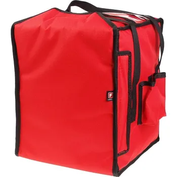 Taška na bowlingovou kouli FURMIS Taška na pizzu na 8 krabic 350x350 mm, material Cordura, červená s černým lemováním | FURMIS, T8S