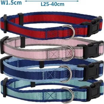 Obojek pro psa Obojek Nobleza páskový S (š. 1,5 x d. 25-40 cm) Barva: Modrá