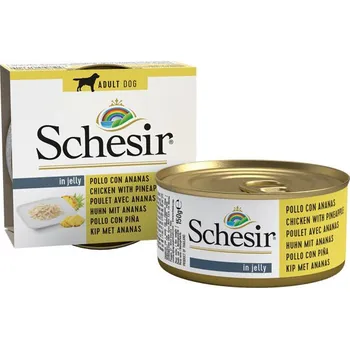 Krmivo pro psa Schesir Dog Adult - Kuřecí s ananasem 150g
