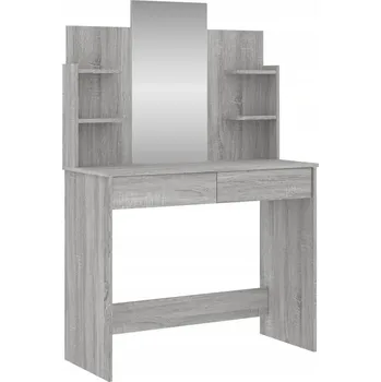 Toaletní stolek Toaletní Stolek se zrcadlem , šedý dub sonoma, VidaXL, 96x39x142 cm