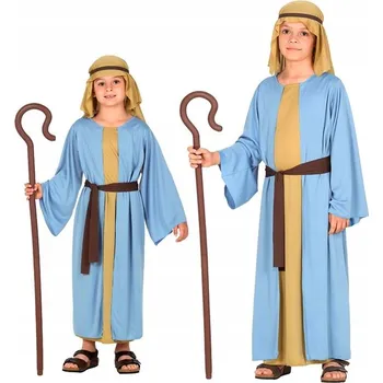 Karnevalový kostým OVČÁŠSKÝ KOSTÝM MODRÝ 140