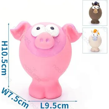 Hračka pro psa Latexová zvířátka Nobleza pro psa - prasátko a kůň 10,5 cm Barva: Bílá
