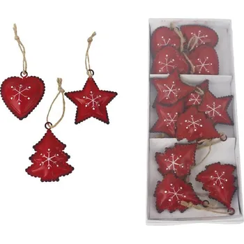 Vánoce Vánoční ozdoby k zavěšení, 12 ks K4336