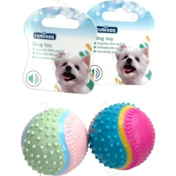 Hračka pro psa Nobleza Gumový míč pro psa Neon Baseball - 6,3 cm