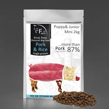 Krmivo pro psa Ani - pet Fresh Farm Puppy&Junior Mini Monoprotein - Pork & Rice 2kg